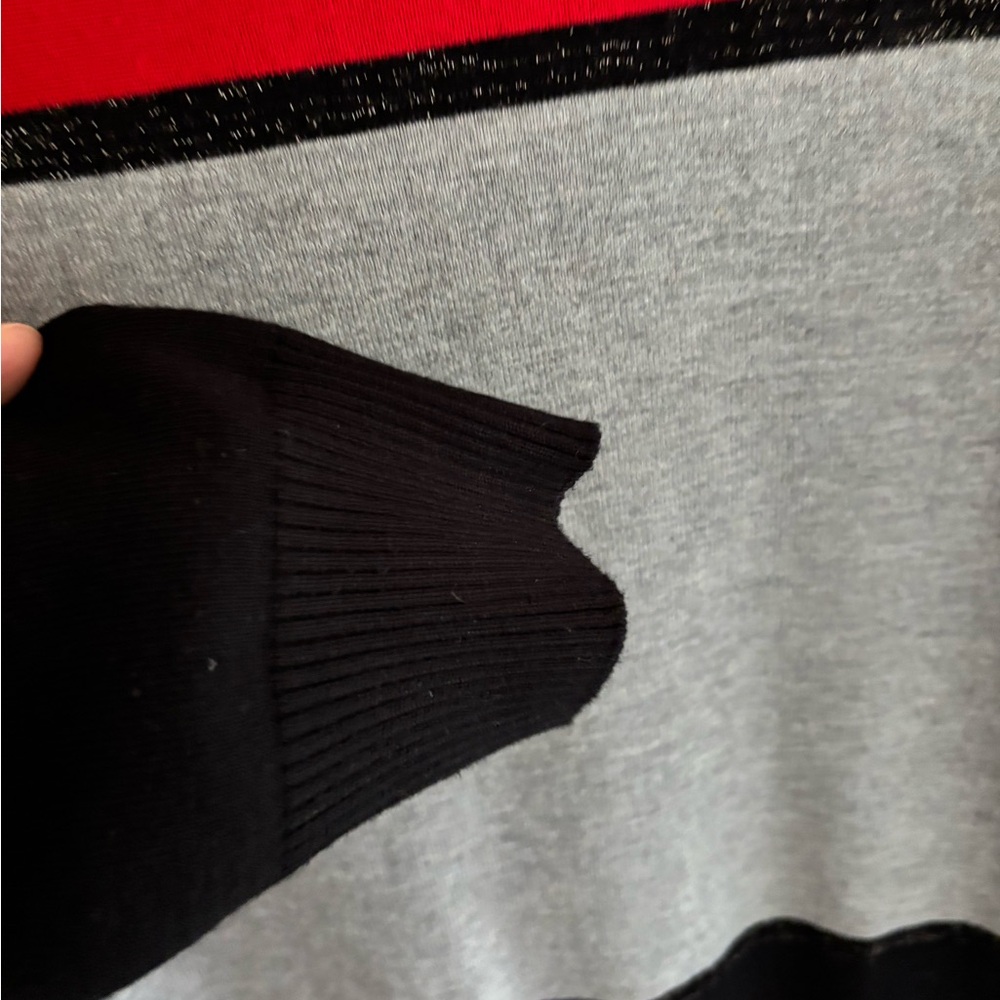 Calvin Klein Women's Colorblocked Turtleneck Sweater Red Size S/P - Picture 10 of 12